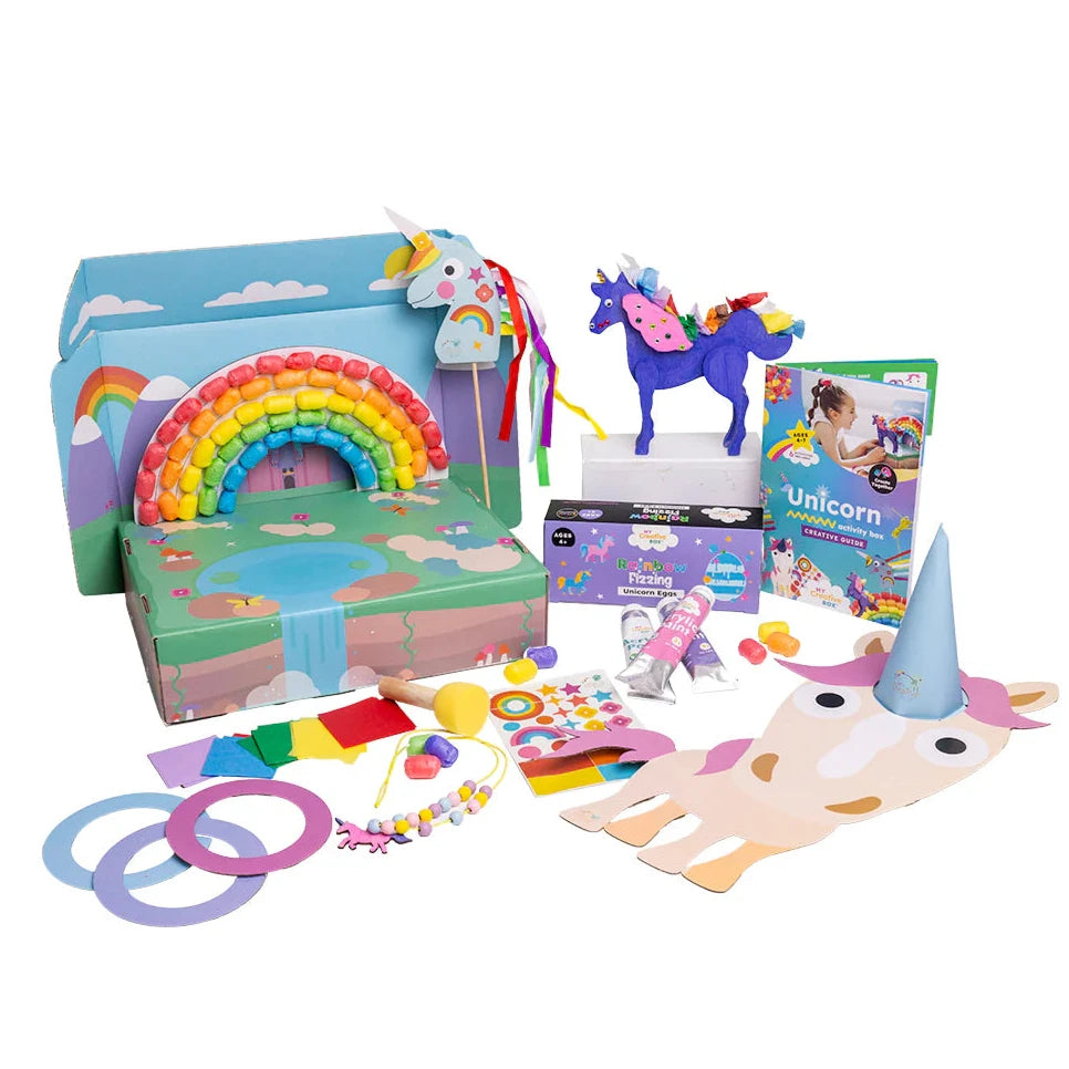 My Creative Box Little Learners Unicorn Mini Creative Box available at Bear & Moo