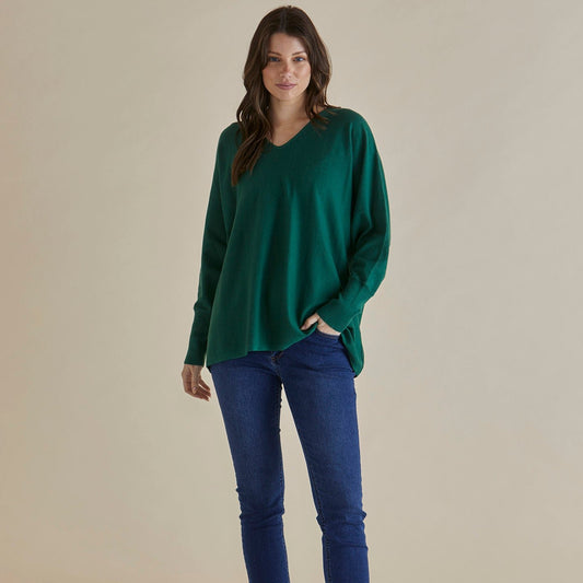 Betty Basics Destiny Jumper | Green available at Bear & Moo