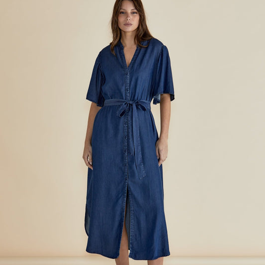 Dresden Lyocell Dress | Dark Indigo