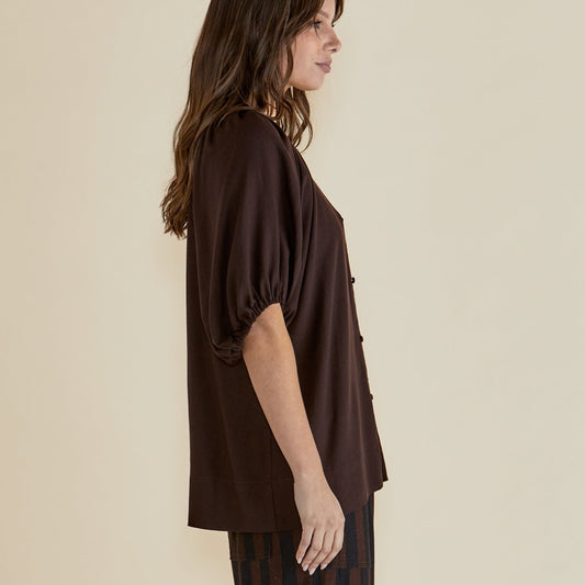 Asher Blouse | Chocolate