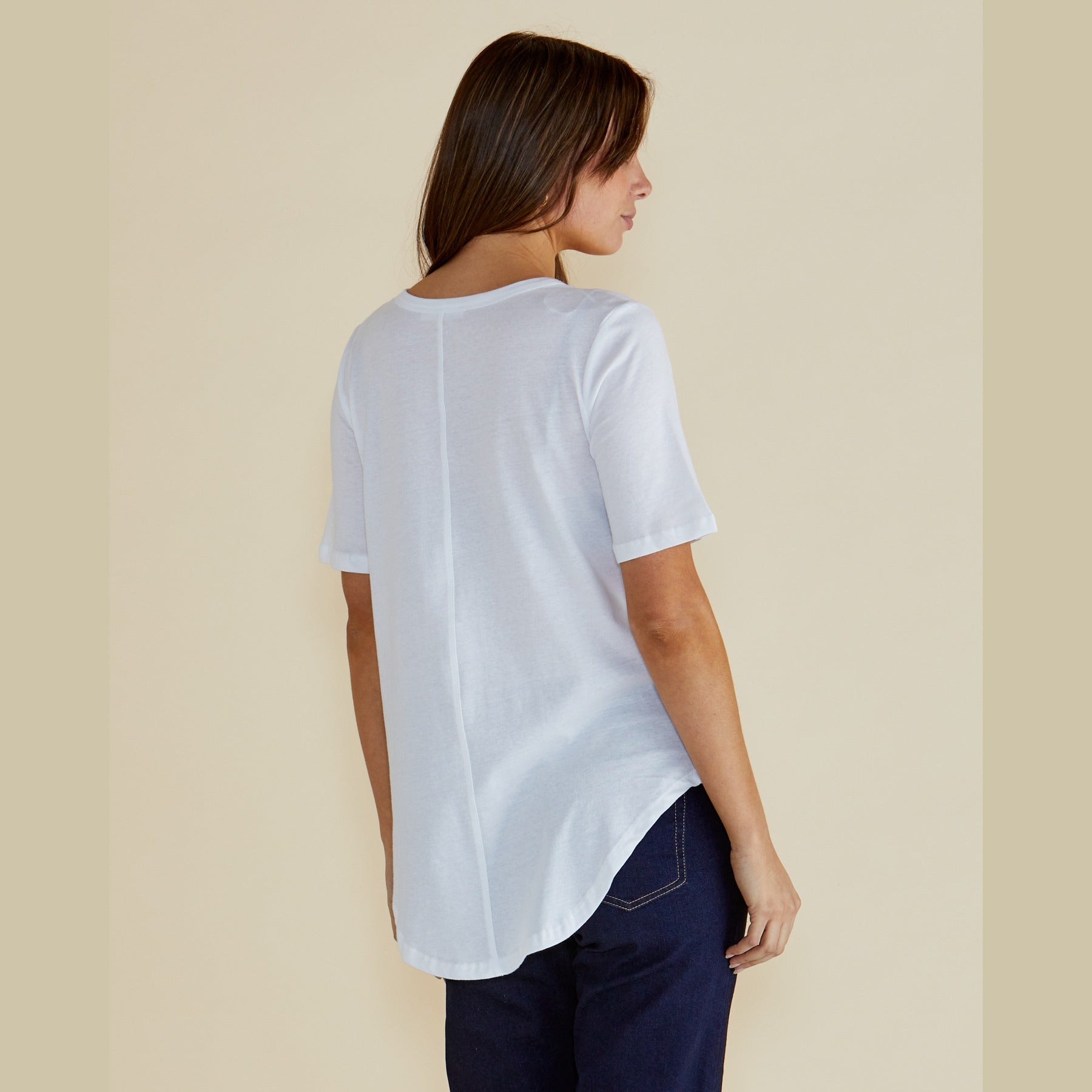 Betty Basics Ariana Tee | White available at Bear & Moo