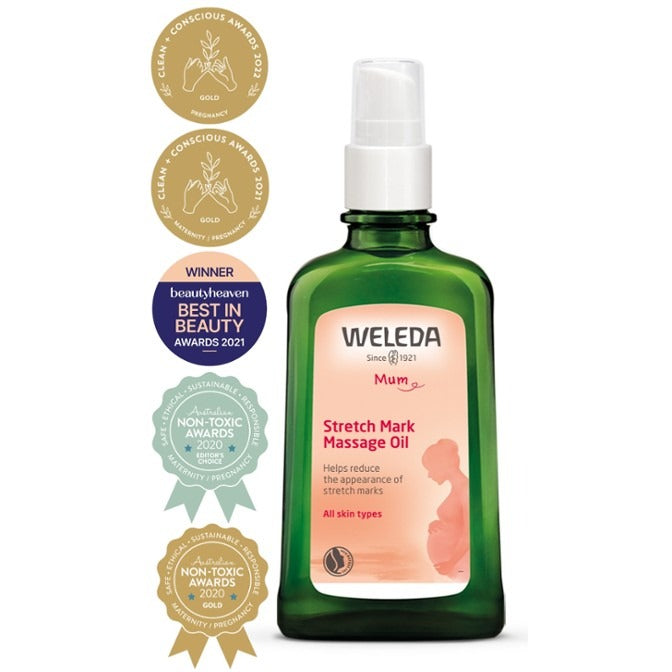 Weleda Stretch Mark Massage Oil available at Bear & Moo | 100ml