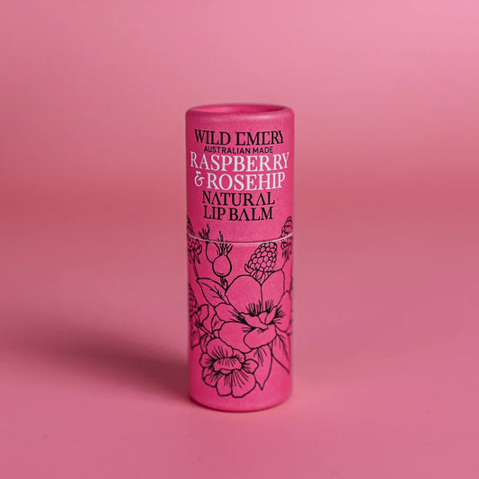 Wild Emery Natural Lip Balm | Raspberry & Rosehip available at Bear & Moo