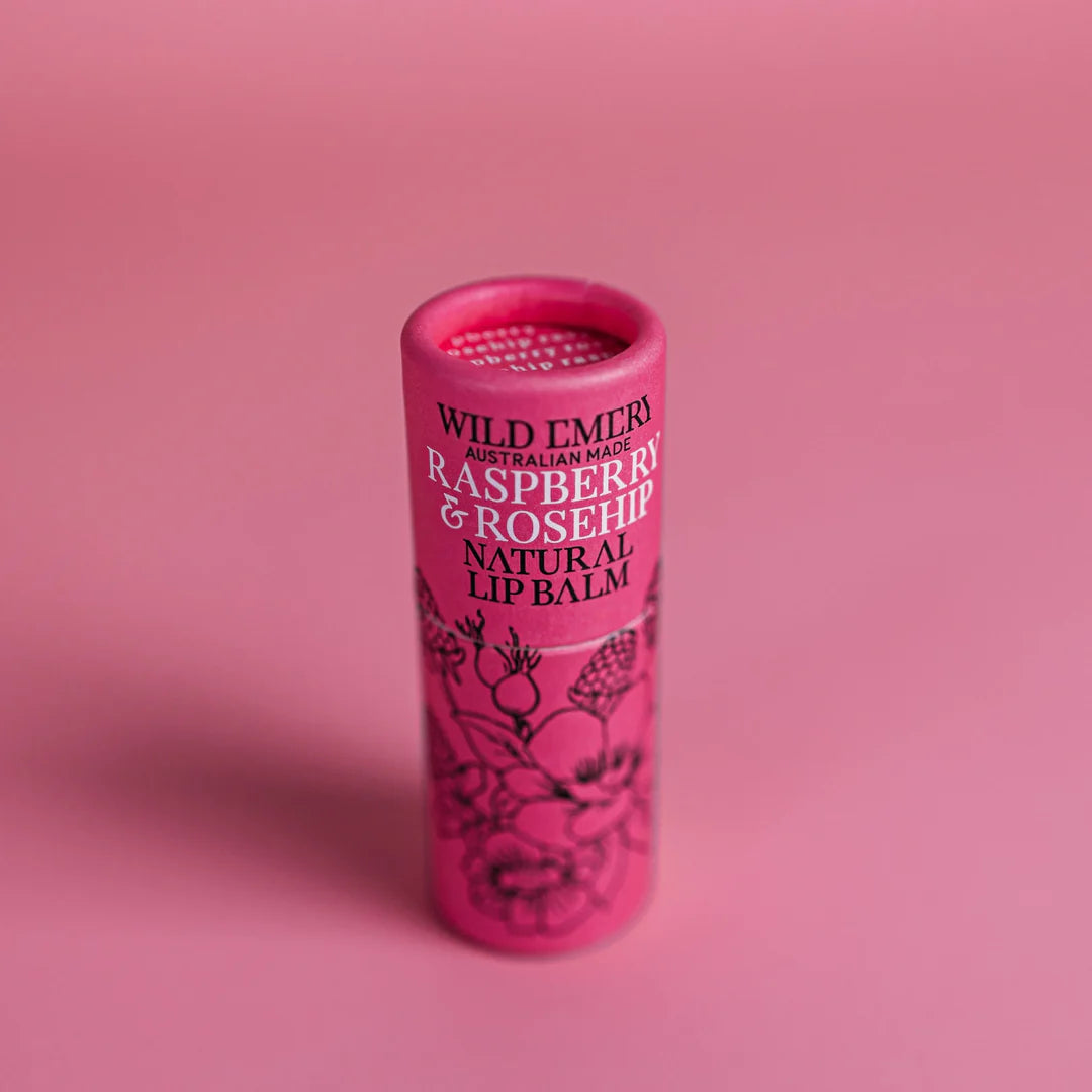 Wild Emery Natural Lip Balm | Raspberry & Rosehip available at Bear & Moo