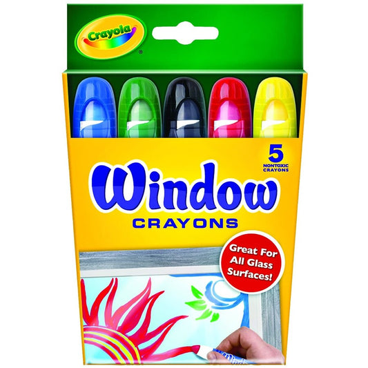 Crayola Washable Window Crayons 5 Pack available at Bear & Moo