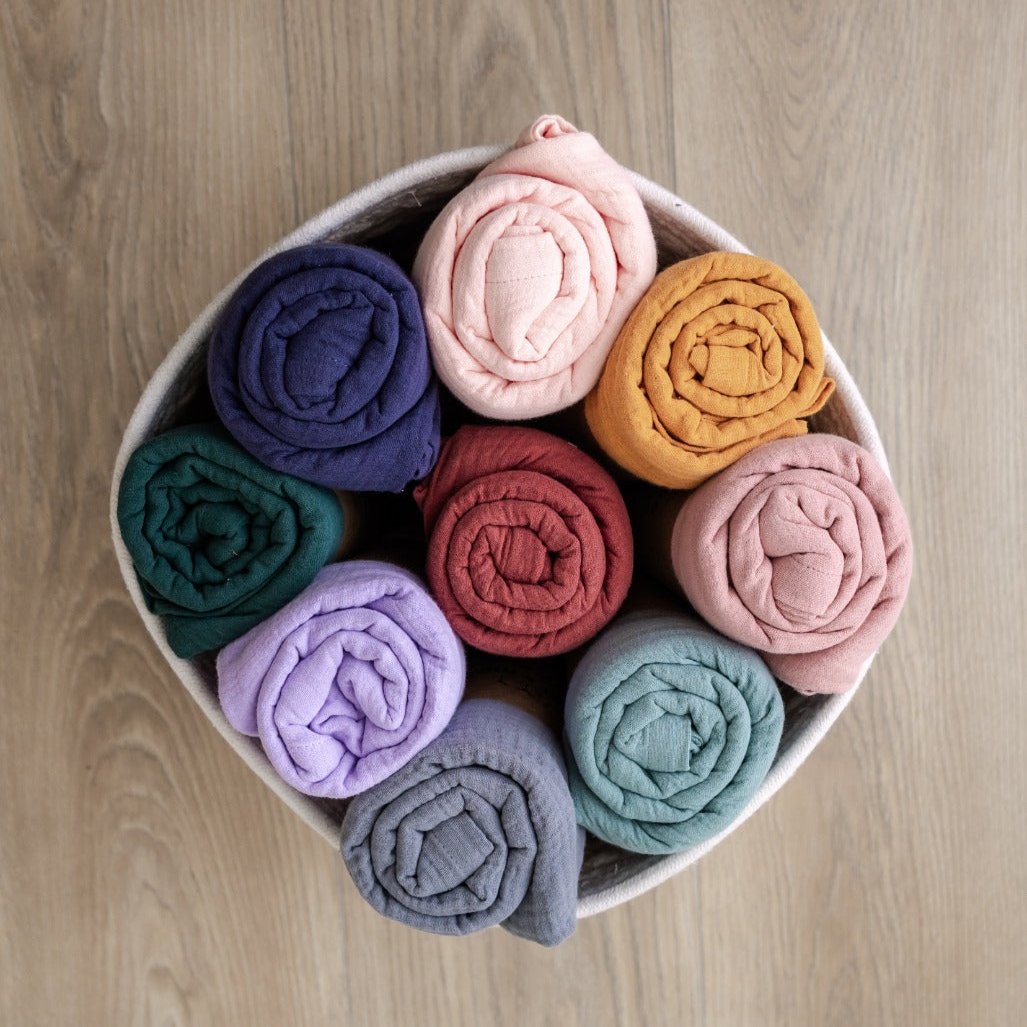 Muslin Swaddle Blanket 100% Cotton Bear Moo - Main Image