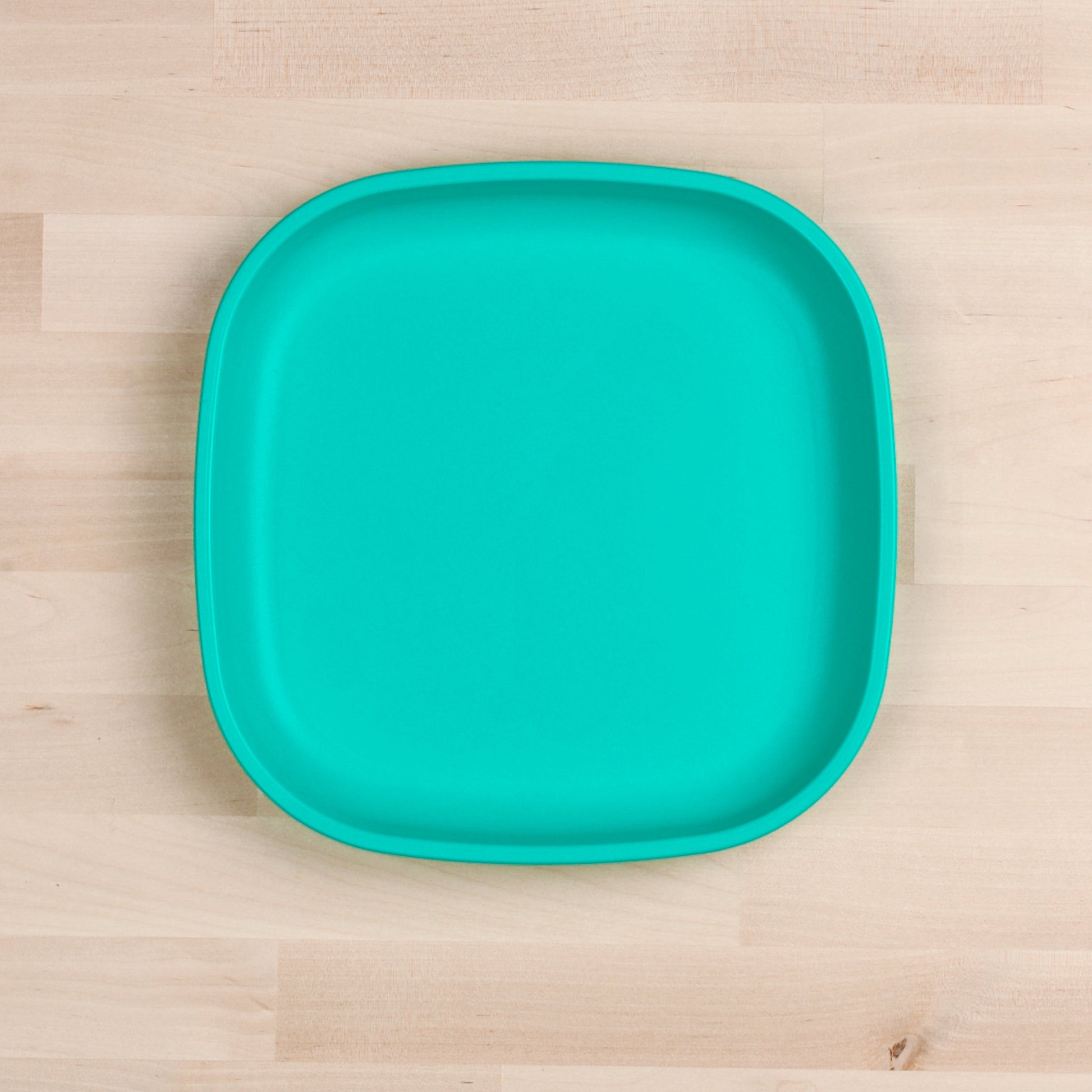 Re-Play Flat Plate | Large in Aqua from Bear & Moo