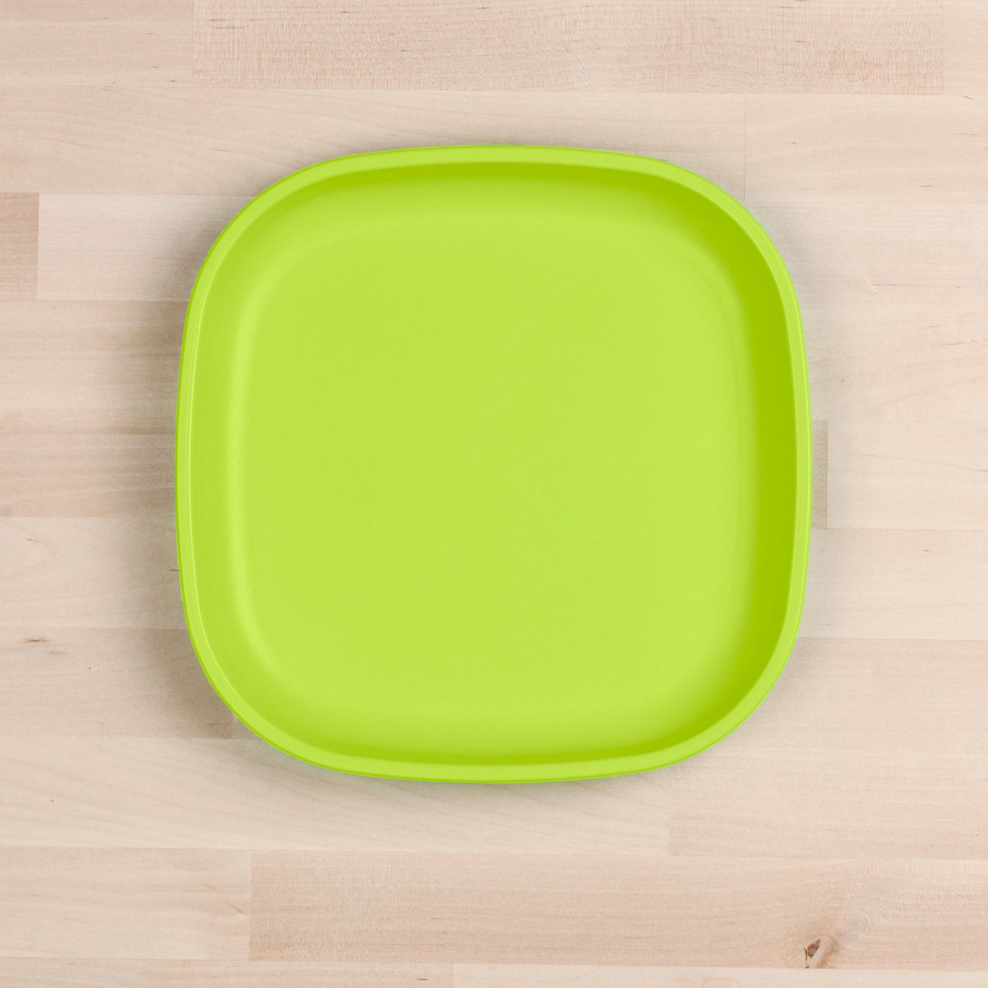 Re-Play Flat Plate | Large in Lime Green from Bear & Moo