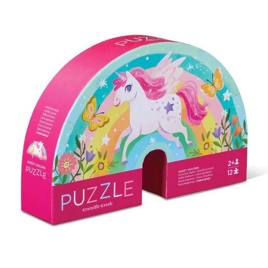 Crocodile Creek Sweet Unicorn | 12 Piece Puzzle available at Bear & Moo