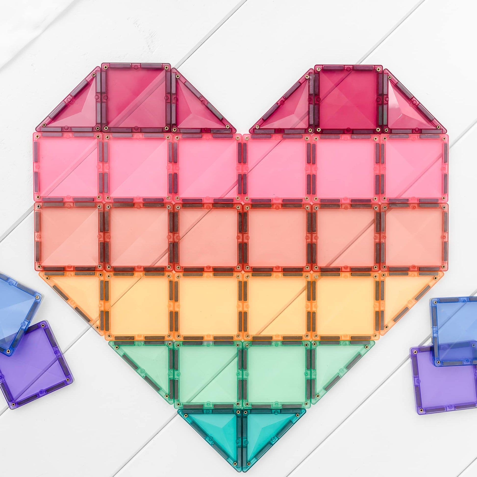 Connetix Tiles | 202 Piece Pastel Mega Pack available at Bear & Moo