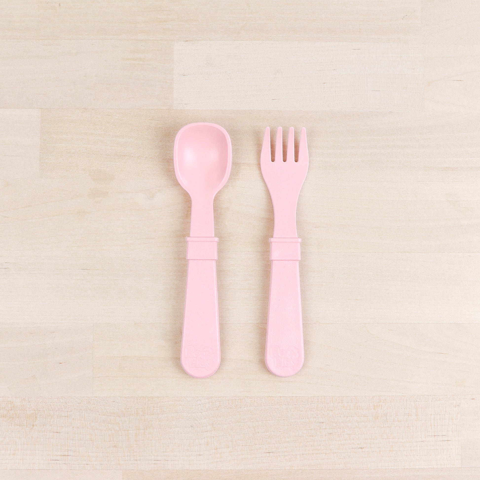 Re-Play Utensil Set | Ice Pink Fork & Spoon from Bear & Moo