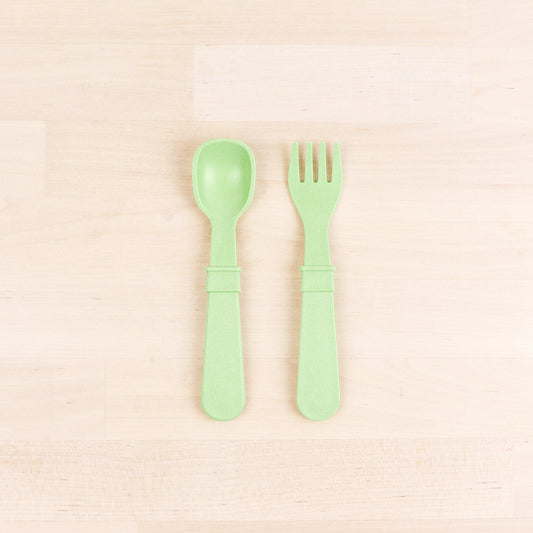 Re-Play Utensil Set | Leaf Fork & Spoon from Bear & Moo