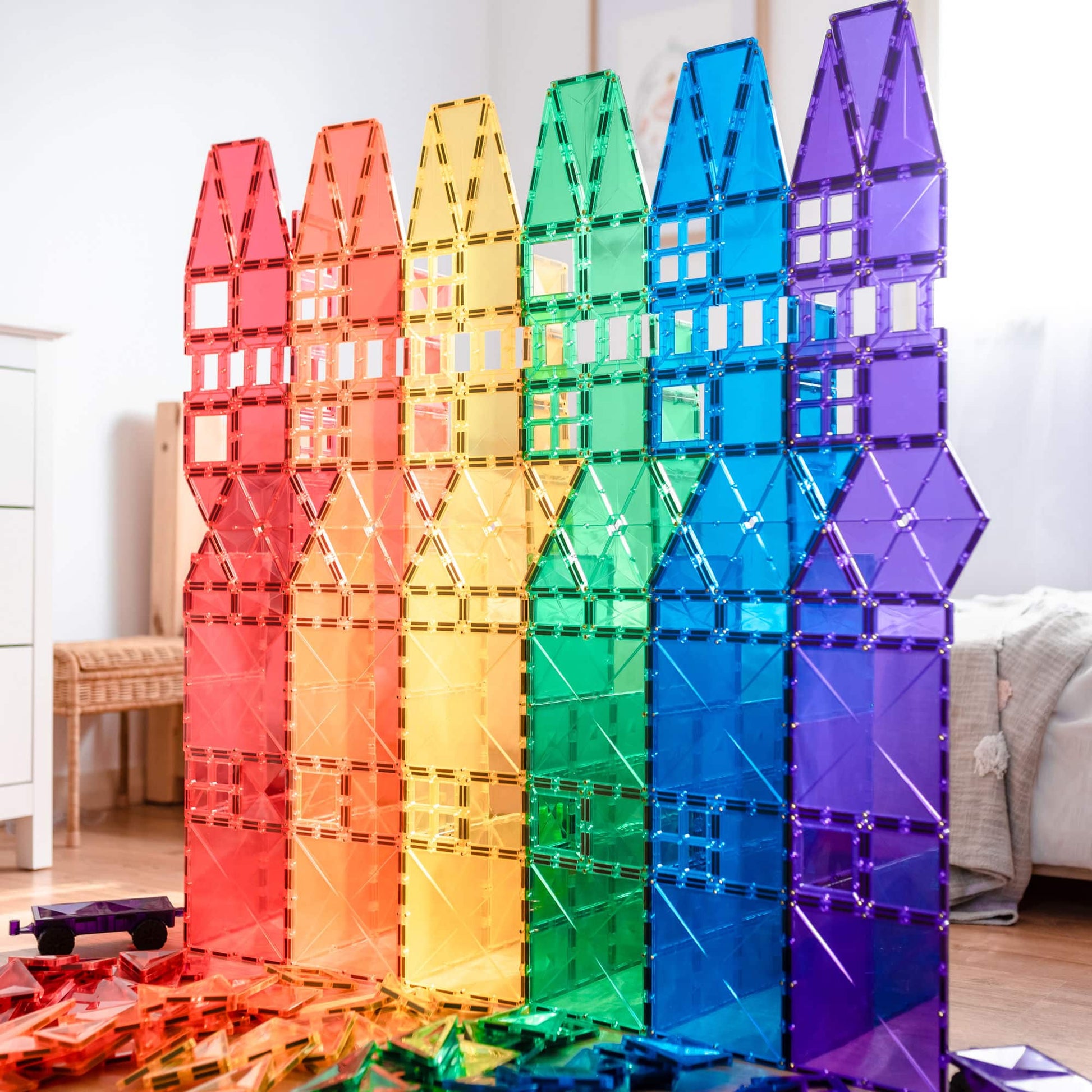Connetix Tiles | 212 Mega Rainbow Pack available at Bear & Moo