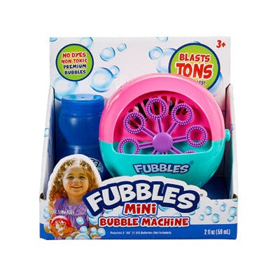 Fubbles Mini Bubble Machine available at Bear & Moo