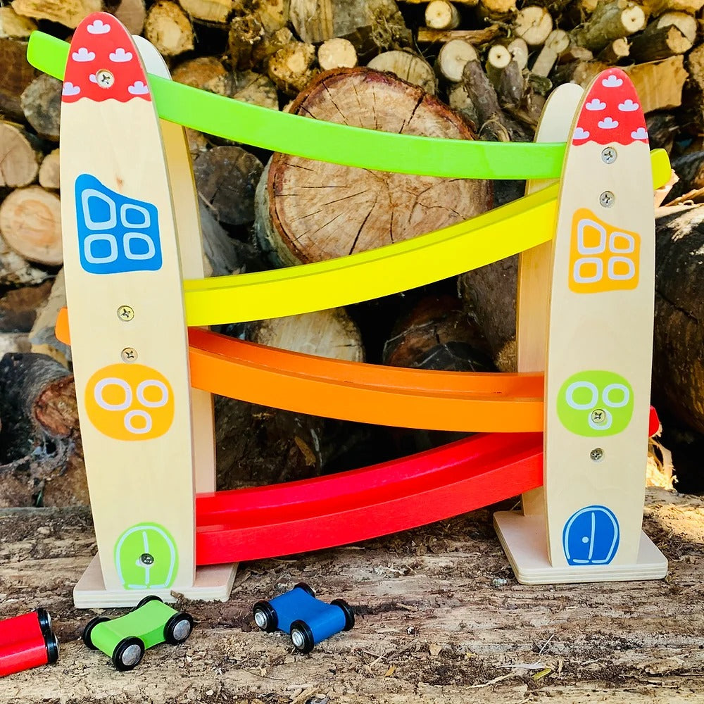 Discoveroo Zig Zag Ramp Racer available at Bear & Moo