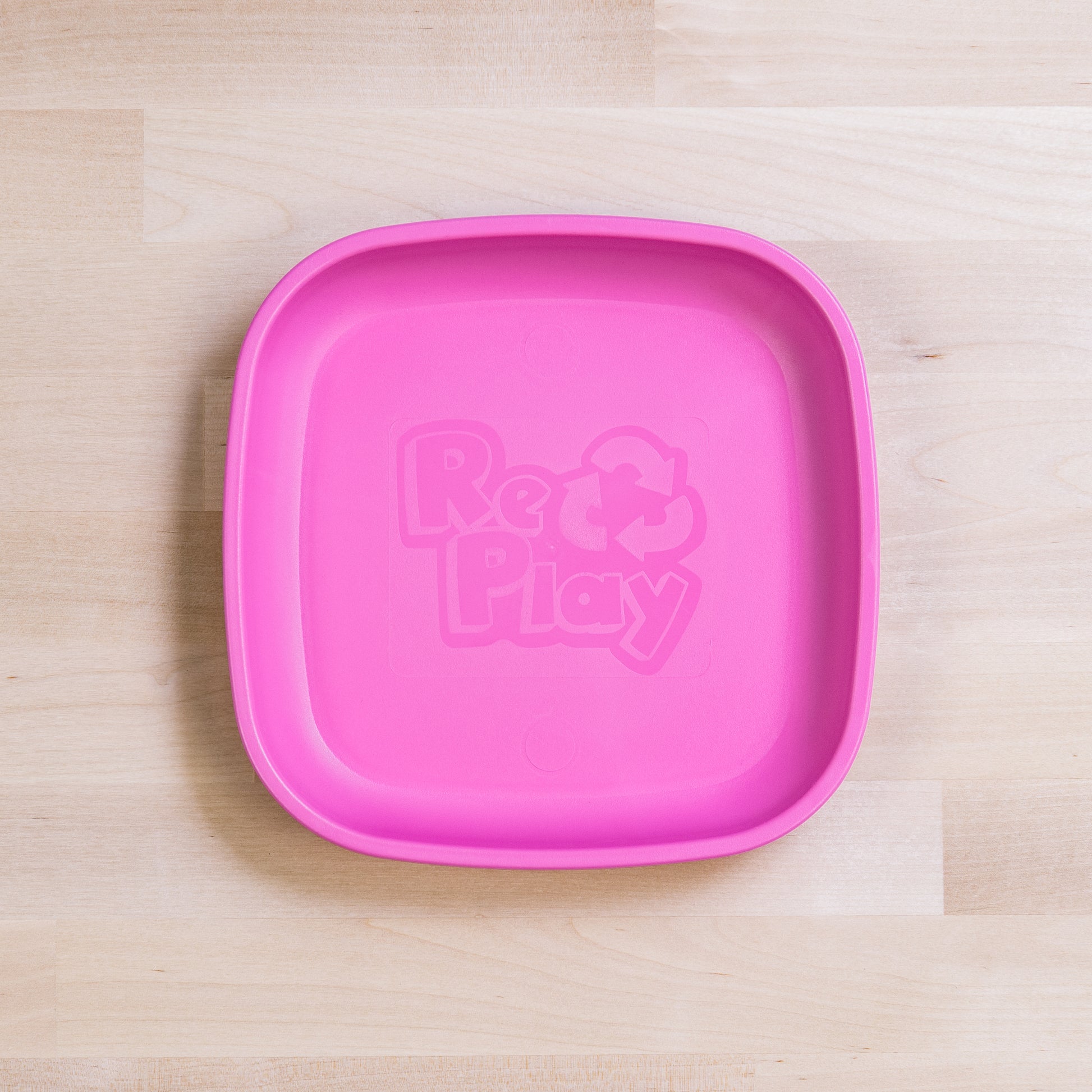 Re-Play Flat Plate Standard Size in Bright Pink from Bear & Moo