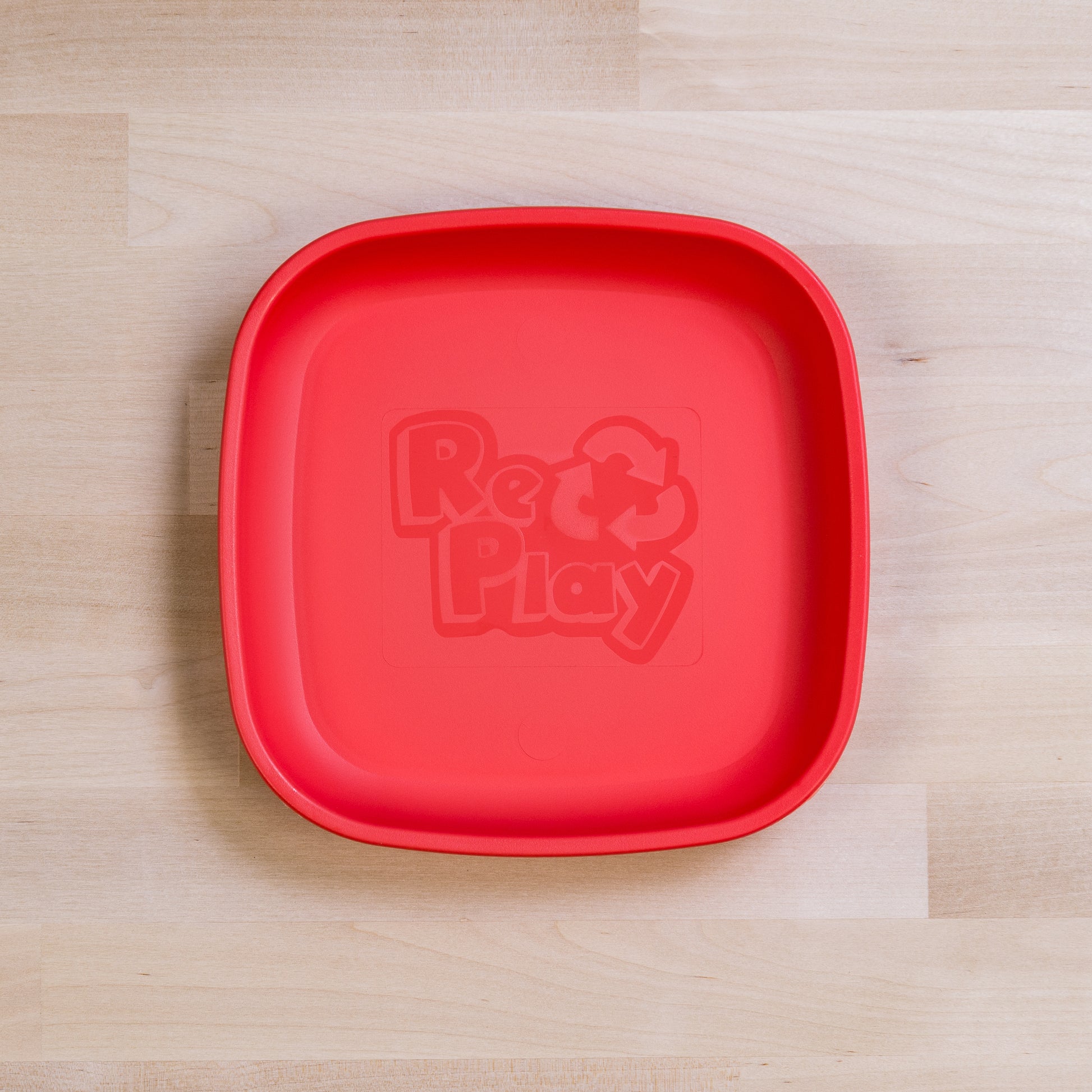 Re-Play Flat Plate Standard Size in Red from Bear & Moo