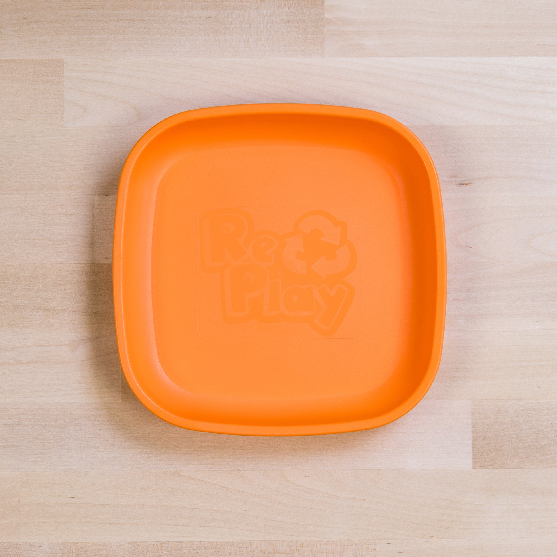 Re-Play Flat Plate Standard Size in Orange from Bear & Moo