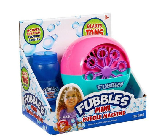 Fubbles Mini Bubble Machine available at Bear & Moo