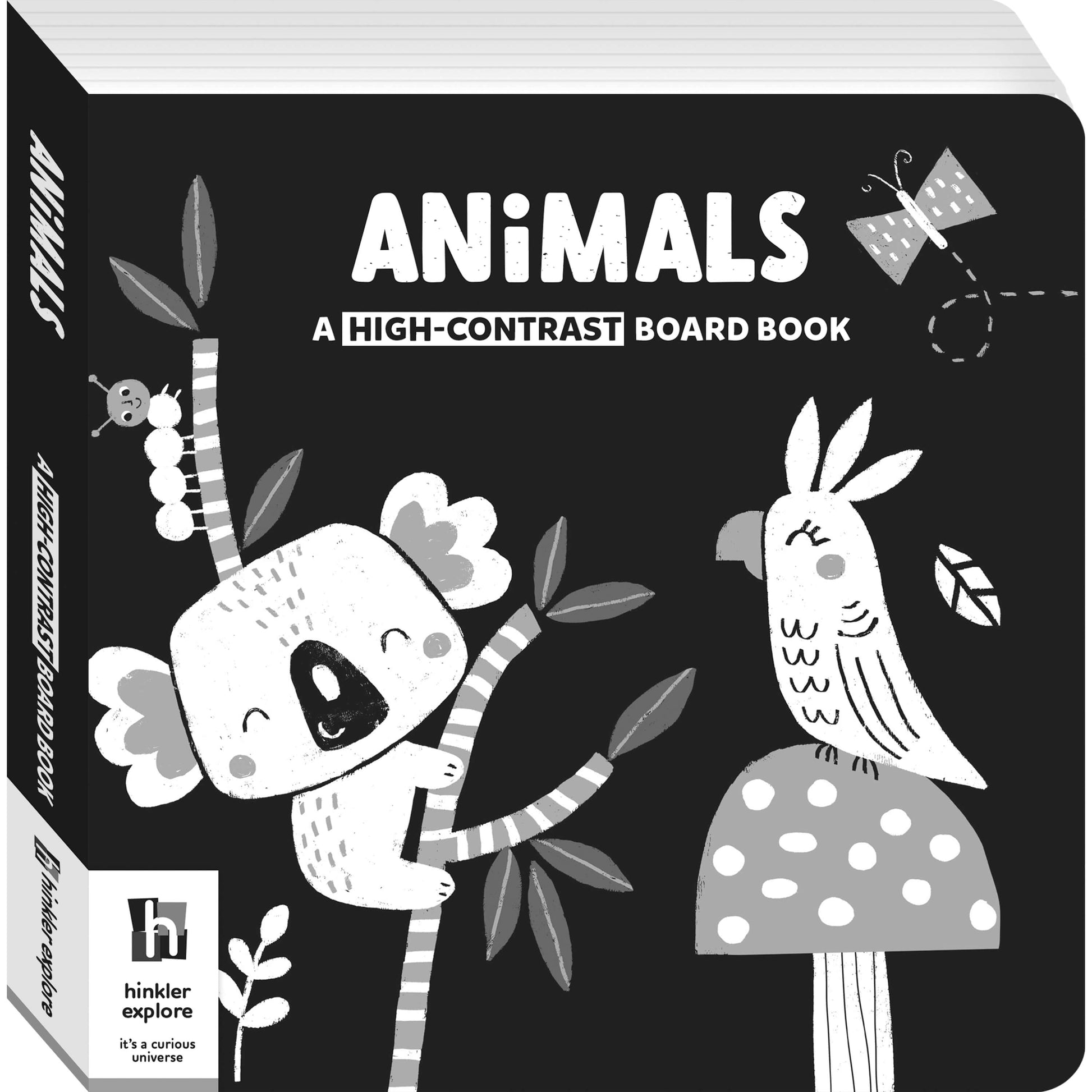 Animal Friends High Contrast Board Book available at Bear & Moo