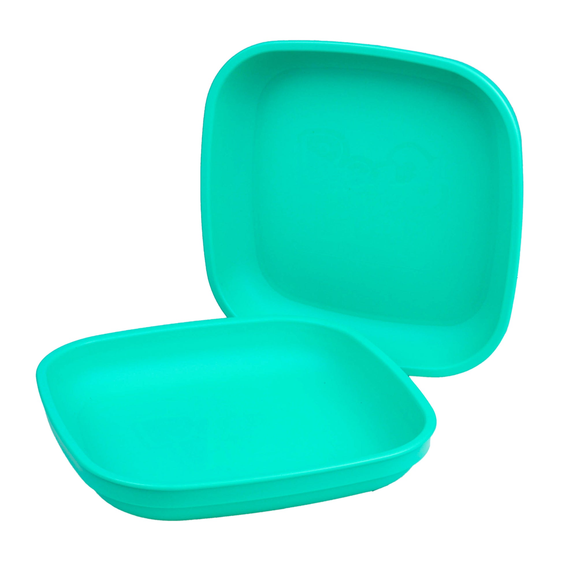 Re-Play Flat Plate Standard Size in Aqua from Bear & Moo