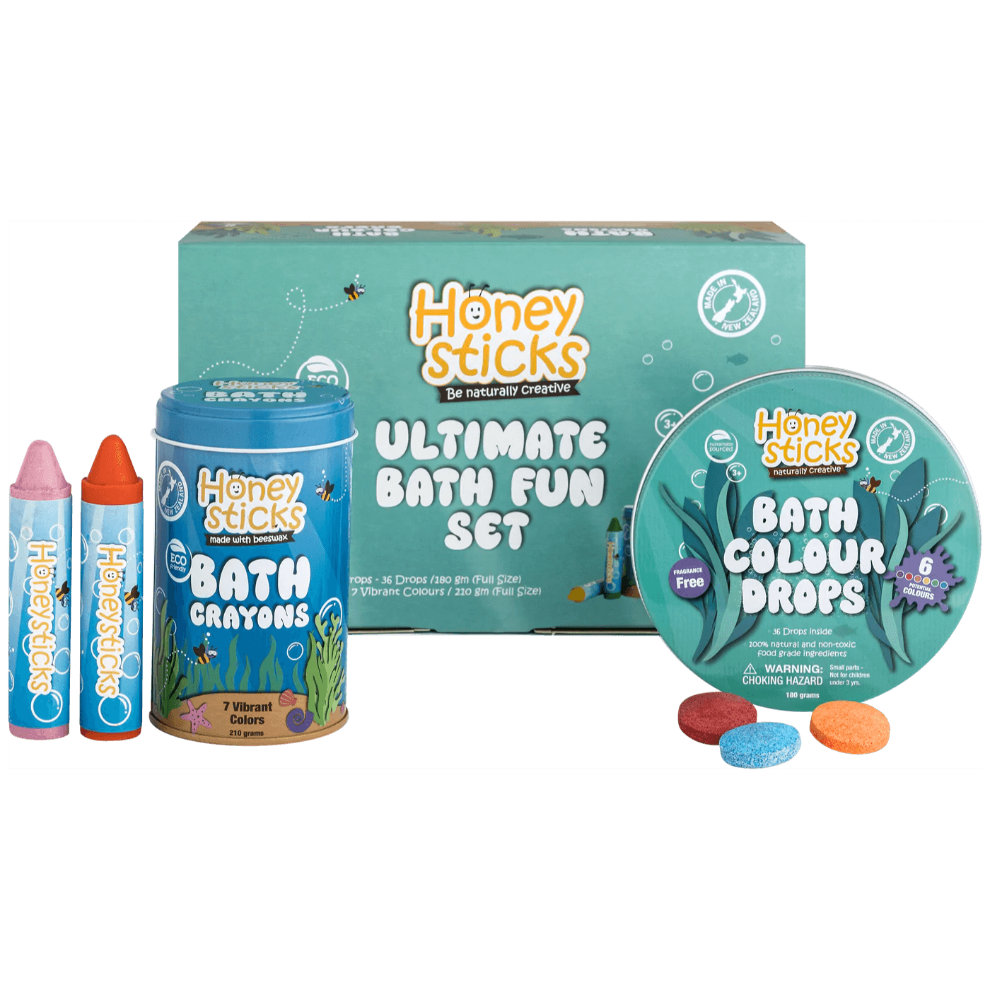 Honeysticks Ultimate Bath Fun Set available at Bear & Moo