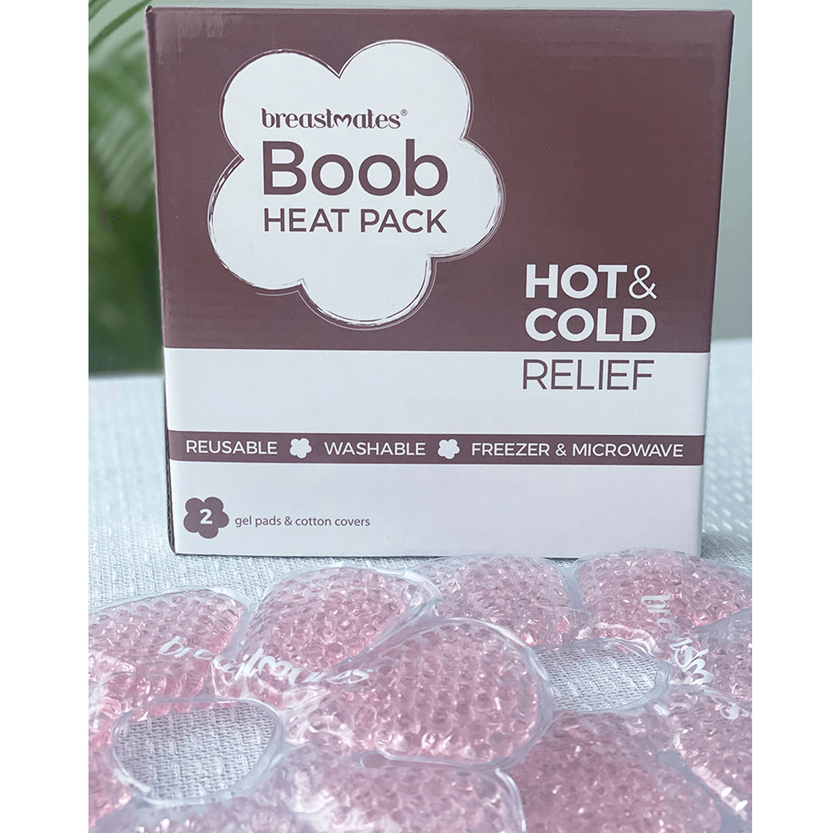 Breastmates Boob Gel Heat Packs available at Bear & Moo