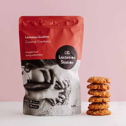 The Lactation Station Lactation Cookies | Coconut Cranberry Dairy Free from Bear & Moo