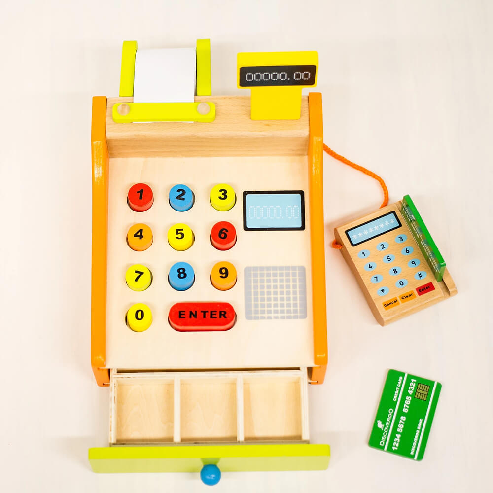 Discoveroo Cash Register Play Set available at Bear & Moo
