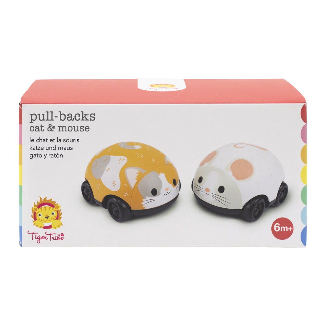 Cat and Mouse Pull-Back available at Bear & Moo