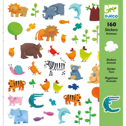 Djeco Animals Stickers available at Bear & Moo