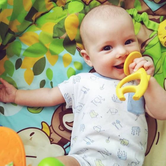 Mombella Dancing Elephant Teether from Bear & Moo