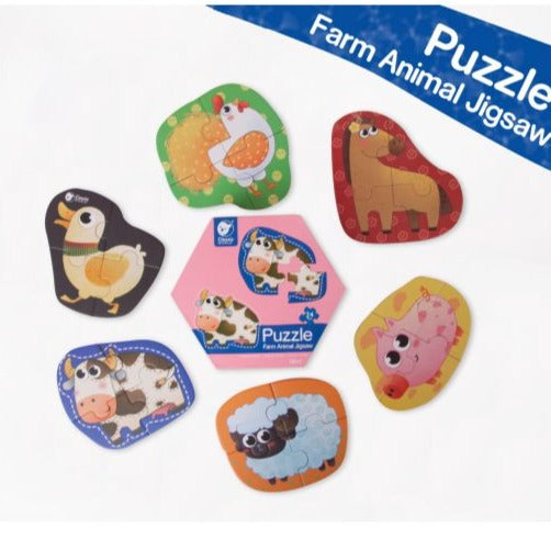Classic World Farm Animal Jigsaw Puzzle available at Bear & Moo