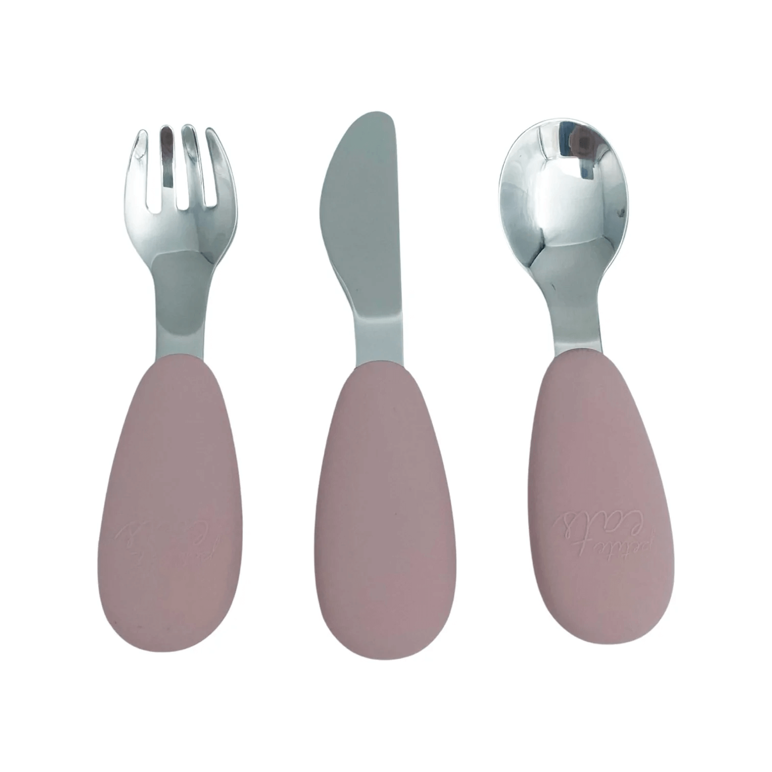 Petite Eats Full Metal Cutlery Set in Dusty Lilac' available at Bear & Moo
