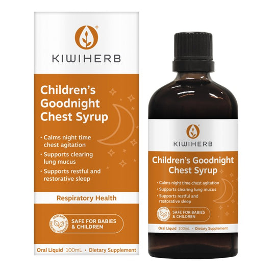 Kiwiherb Children’s Goodnight Chest Syrup 100ml available at Bear & Moo