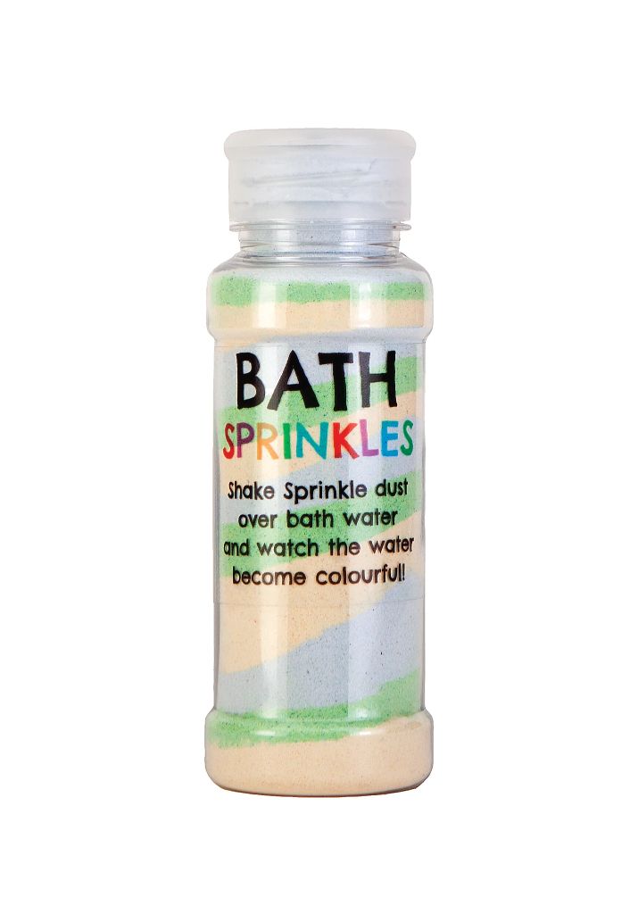Bath Buddies Rainbow Bath Sprinkles in Green available at Bear & Moo