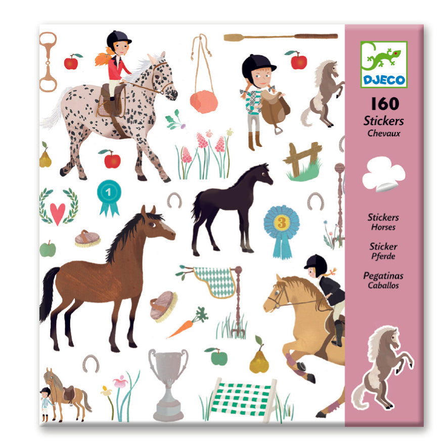 Djeco Horses Stickers available at Bear & Moo