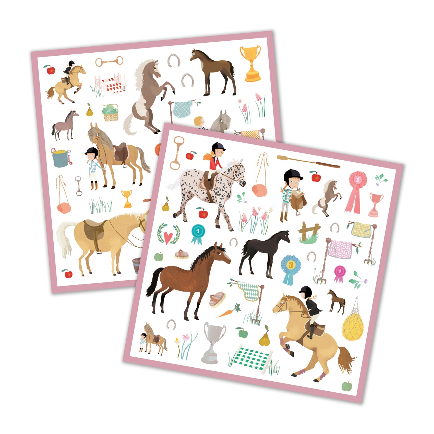 Djeco Horses Stickers available at Bear & Moo