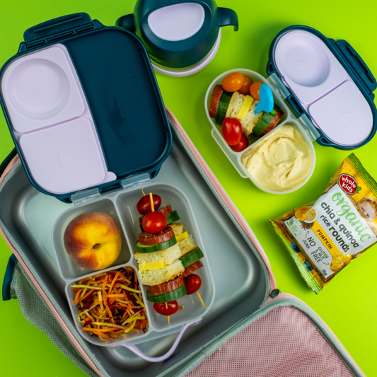 B.box Mini Lunchbox in Indigo Rose available at Bear & Moo
