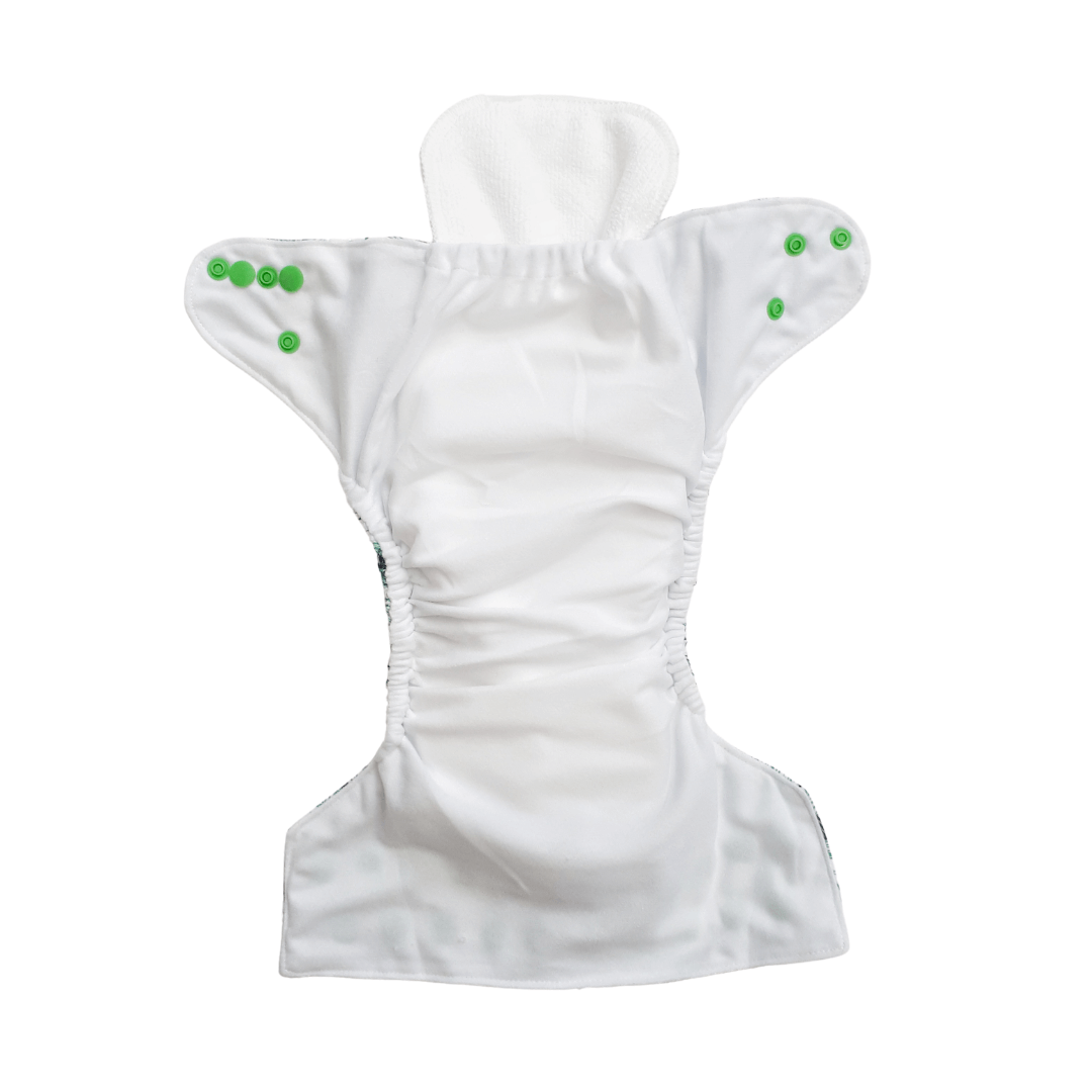 Bear & Moo One Size Fits Most Reusable Cloth Nappy in Bamboo & Suede