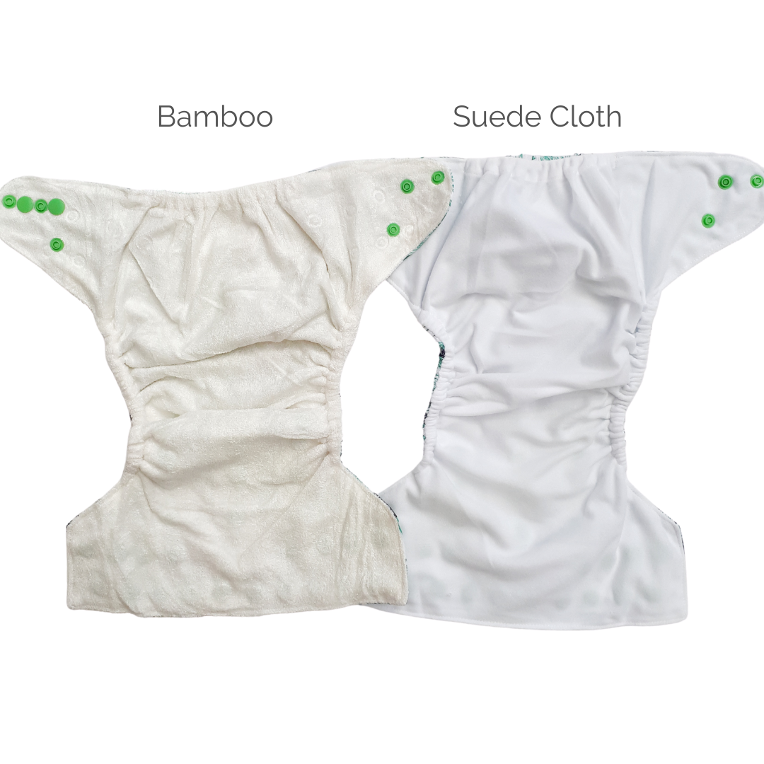 Reusable Cloth Nappy in Bamboo and Suede Cloth Fabric from Bear and Moo