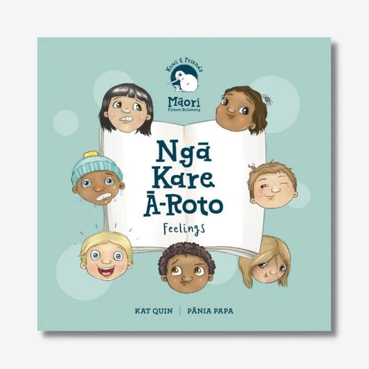 Ngā Kare Ā-Roto | Feelings Board Book available at Bear & Moo