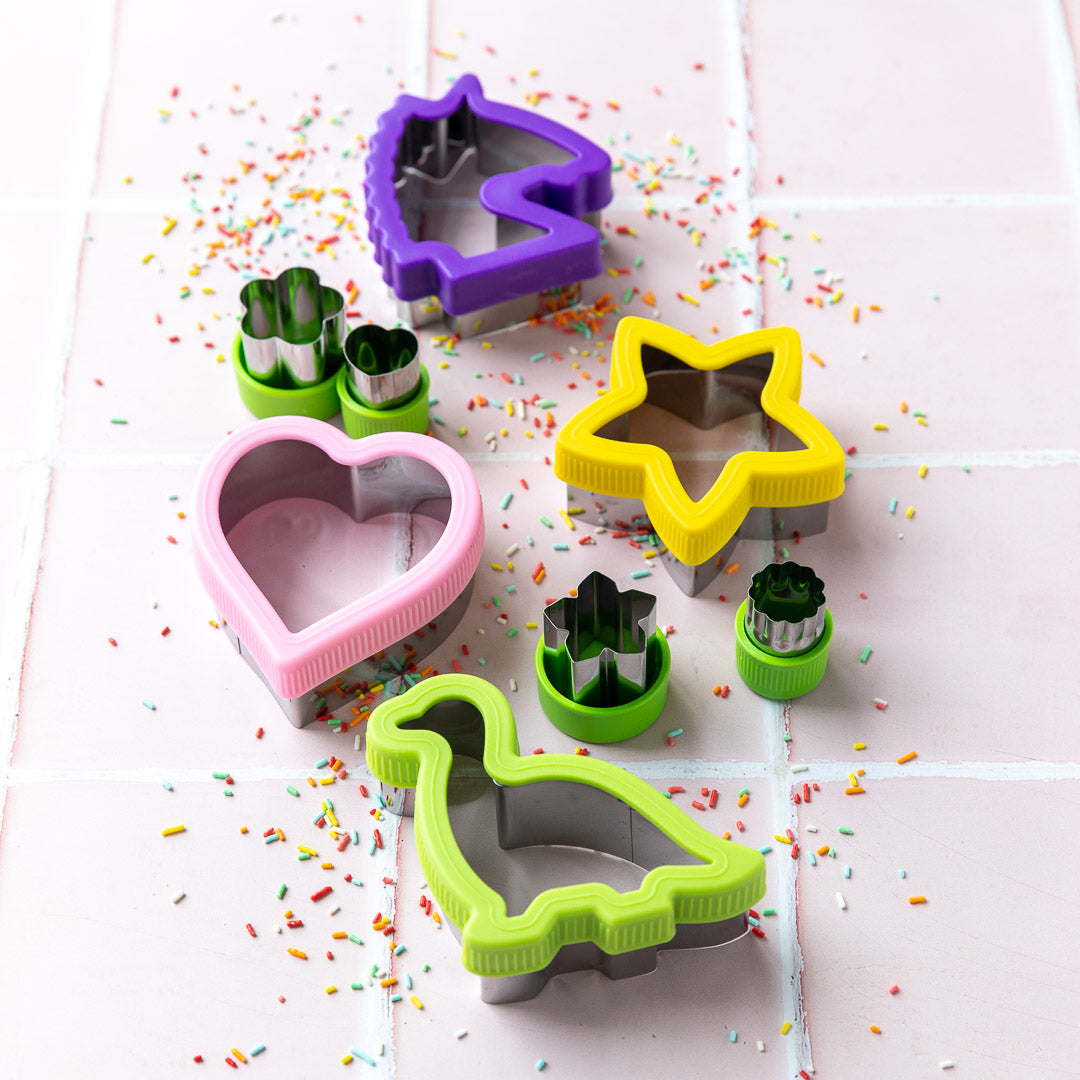 Little Giants 4 Set of Mini Fruit and Vegetable Cutters available at Bear & Moo