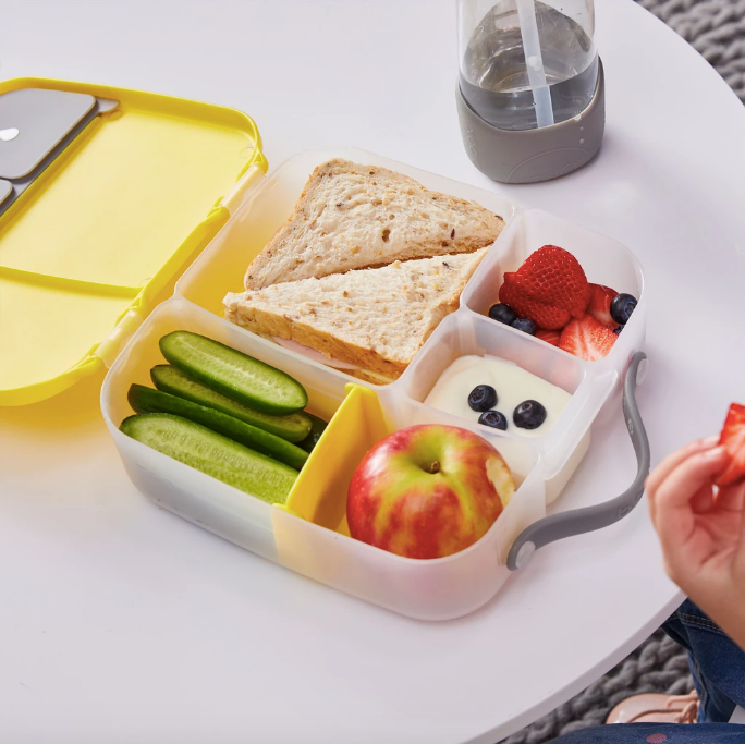 b.box Kids Reusable Lunchbox in Lemon Sherbet available at Bear & Moo