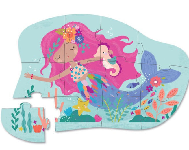 Crocodile Creek's Mermaid Dream 12 Piece Puzzle from Bear & Moo