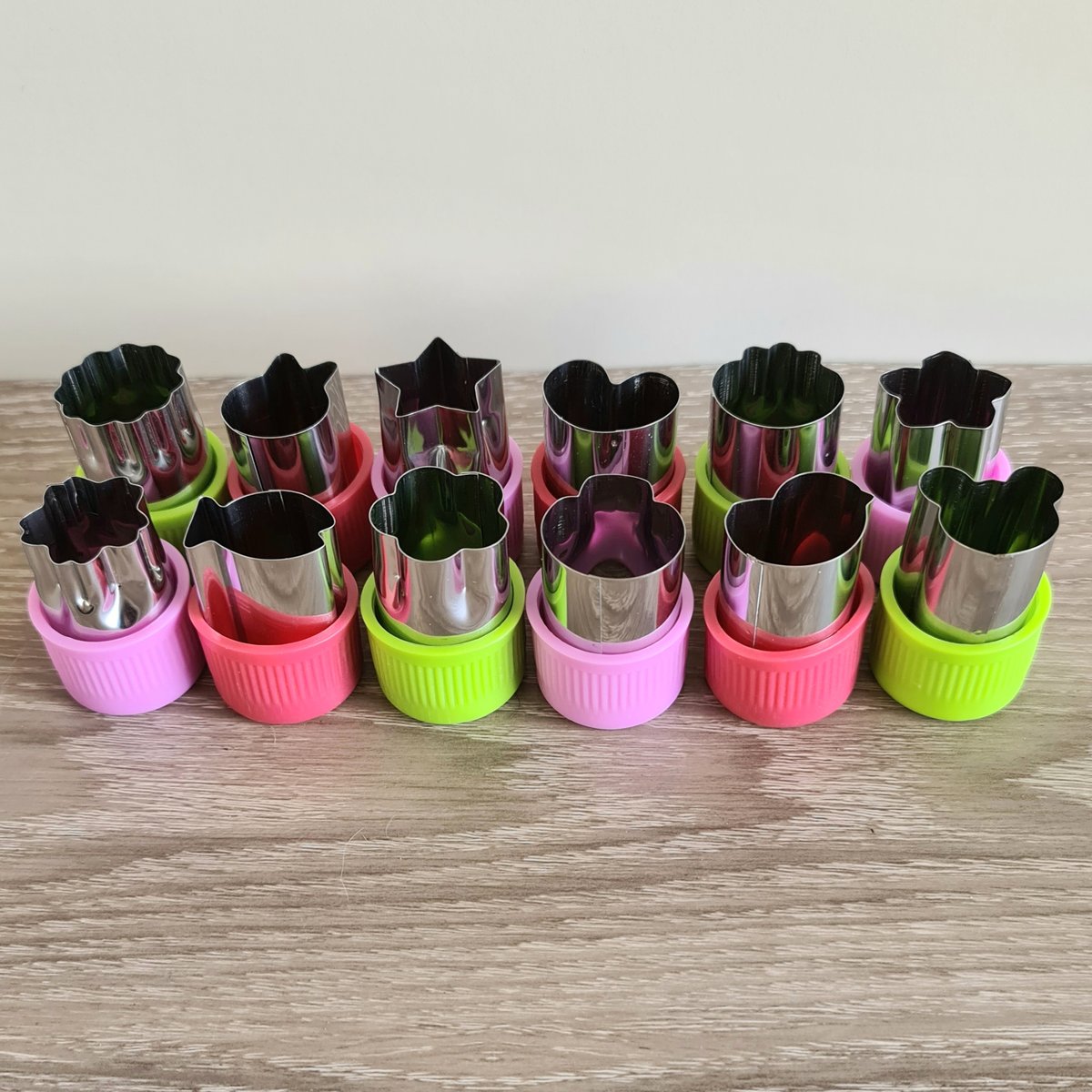 Little Giants 12 Set of Mini Fruit and Vegetable Cutters available at Bear & Moo