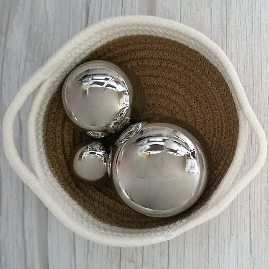NavyBaby Stainless Steel Spheres | Set of 3 from Bear & Moo