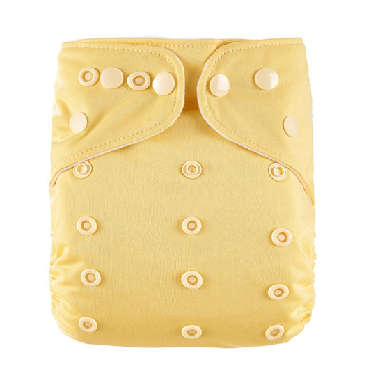 Pastel Yellow "Lemonade" Reusable Cloth Nappy from Bear & Moo