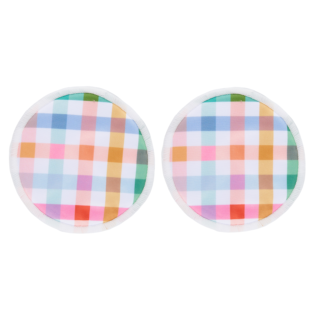 Picnic Gingham Reusable Breast Pads from Bear & Moo