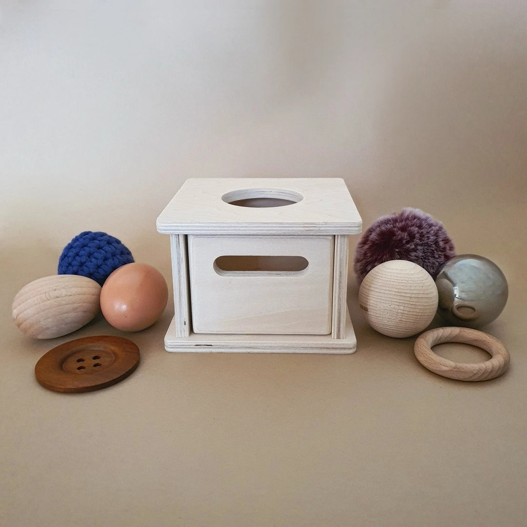 NavyBaby Posting Box with Loose Objects available at Bear & Moo